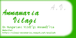 annamaria vilagi business card